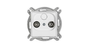 ICON Mechanizm gniazda abonenckiego RTV końcowego 2dB biały IG2K