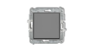 ICON Mechanizm łącznika zwiernego, jednobiegunowego (jeden klawisz bez piktogramu) szary mat 27IWP-4.1