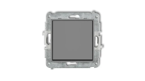 ICON Mechanizm łącznika zwiernego, jednobiegunowego (jeden klawisz bez piktogramu) szary mat 27IWP-4.1