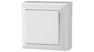 Łącznik pojedyńczy uniwersalny natynkowy, IP20, białe, GAO 20451
