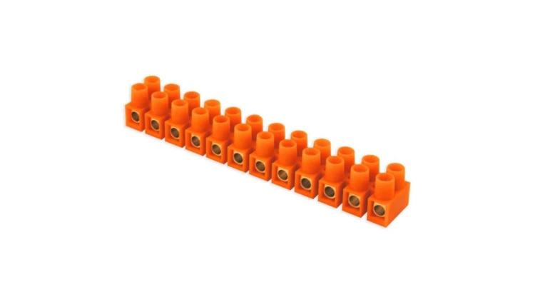 Listwa zaciskowa 12-torowa 6,0mm2 pomarańczowy 24658