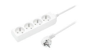 Przedłużacz 4-gniazda z/u 16A 10m /OMY 3x1,5/ biały PS-470 T-110750