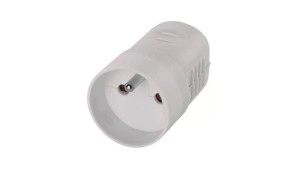 Gniazdo wtyczkowe przenośne z uziemieniem IP20 250V 16 A białe 24006