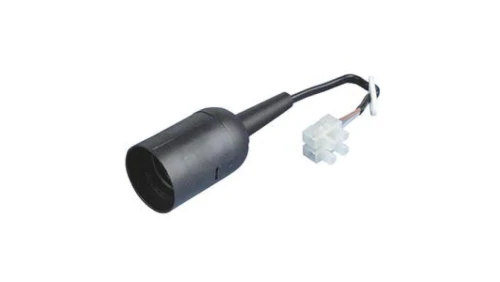 Oprawka oświetleniowa E27 budowlana remontowa z przewodem 15cm czarna 13055