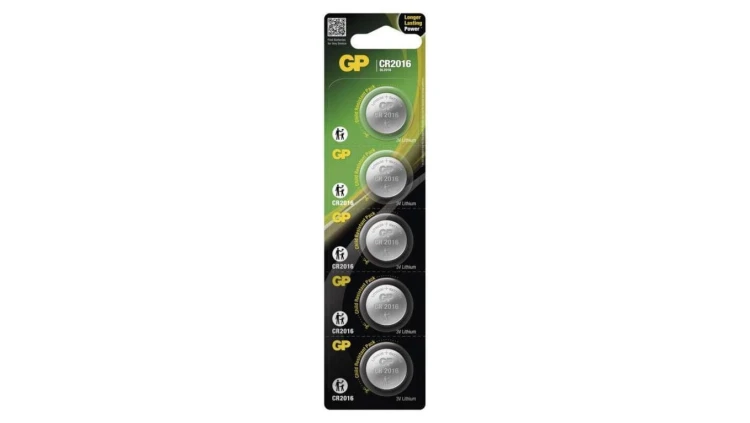GP litowa bateria guzikowa CR2016 5BL /5szt./