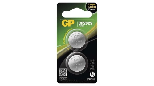 GP litowa bateria guzikowa CR2025 2BL /2szt./