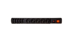 Przedłużacz przeciwprzepięciowy 10-gniazd ACAR S10 1,5m czarny
