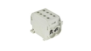 Blok rozdzielczy 1-torowy Al/Cu 1x70/2x50 szary E.4163/SZ