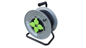 Przedłużacz bębnowy 50m OW3*2,5 4x230V IP44 T bęben metalowy z rączką / E9131Q48253M