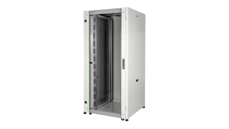 Szafa teleinformatyczna rack 19 cali Hyper Pro 32U 600x600, drzwi szklane, kolor szary Digitus Professional DN-51002