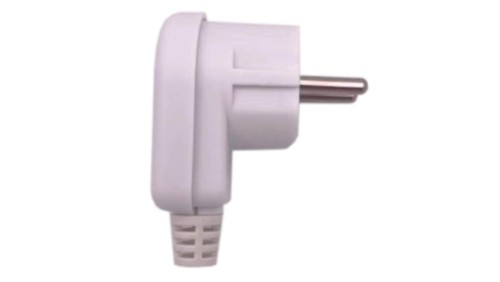 Wtyczka kątowa 2P+Z unischuko IP20 250V~ 16 A biała 24030