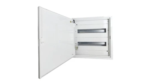 Rozdzielnica natynkowa metalowa 36 modułowa 2x18 436x455x130 RAL9003 P30 MN36/2/18