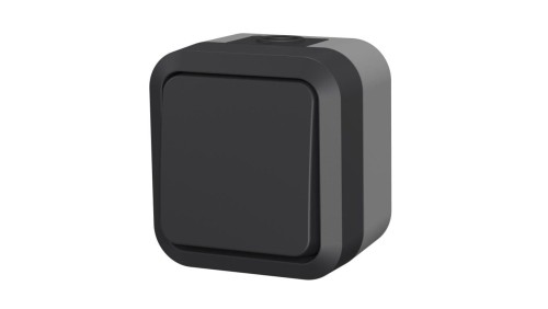 Łącznik uniwersalny pojedynczy natynkowy Aqua Pro IP55 szaro grafitowy 60320