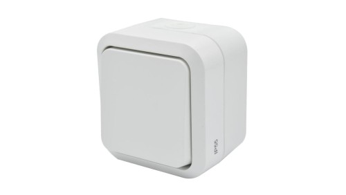 Łącznik uniwersalny pojedynczy natynkowy Aqua Pro IP55 biały 60220