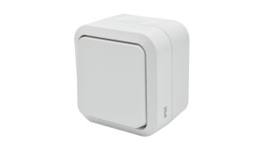 Łącznik zwierny dzwonek pojedynczy natynkowy Aqua Pro IP55 biały 60222