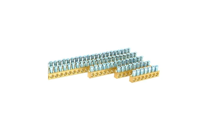 Listwa zaciskowa mosiężna BB142-10, 142 - tory, 1,5-16mm2, 63A, 1m MAD0142E21
