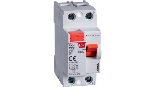Wyłącznik różnicowoprądowy 2P 25A 0,03A typ A RKN2P 25A 30MAA 06220444R0