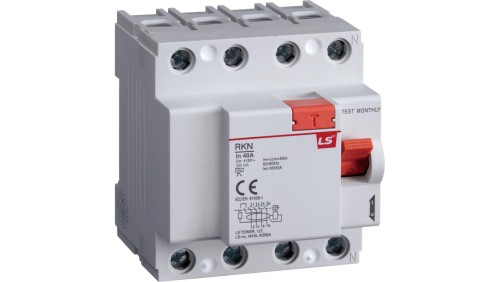 Wyłącznik różnicowoprądowy 4P 40A 0,3A typ A RKN4P 40A 300MAA 06220464R0