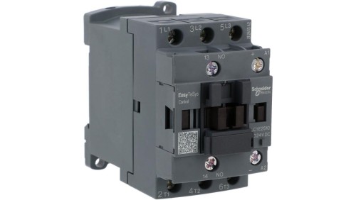 Stycznik mocy Easy TeSys Control AC-3, 25A, 3P (1NO), cewka 24V DC LC1E2510BD