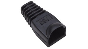 Osłonka wtyku RJ45 6.2mm czarna IWP-CBOOT-BK /10szt./