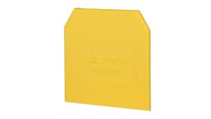 Płytka skrajna przegroda żółty PSU-16 A41-0301
