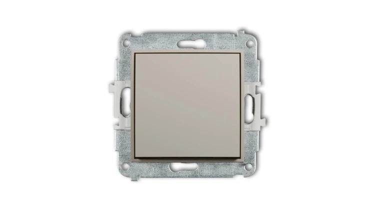 MINI Mechanizm łącznika schodowego (jeden klawisz bez piktogramu) taupe 60MWP-3.1
