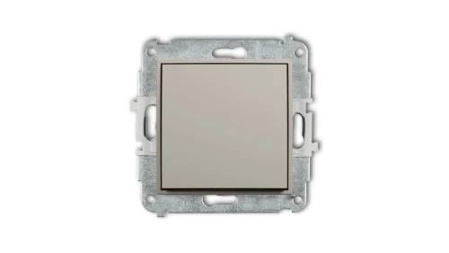 MINI Mechanizm łącznika zwiernego, jednobiegunowego (jeden klawisz bez piktogramu) taupe 60MWP-4.1
