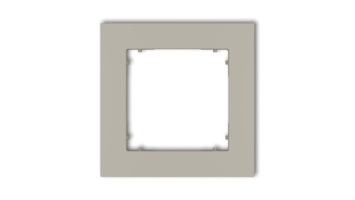 MINI Ramka uniwersalna pojedyncza kwadratowa z tworzywa taupe 60MR-1