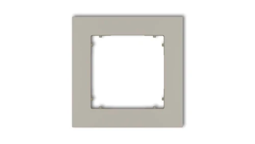 MINI Ramka uniwersalna pojedyncza kwadratowa z tworzywa taupe 60MR-1