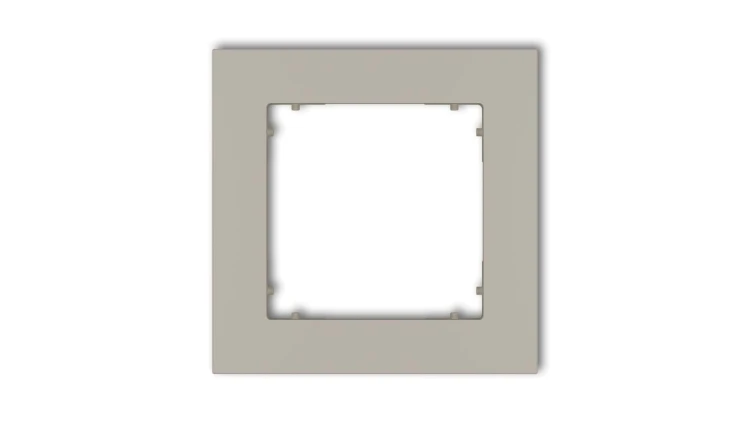 MINI Ramka uniwersalna pojedyncza kwadratowa z tworzywa taupe 60MR-1