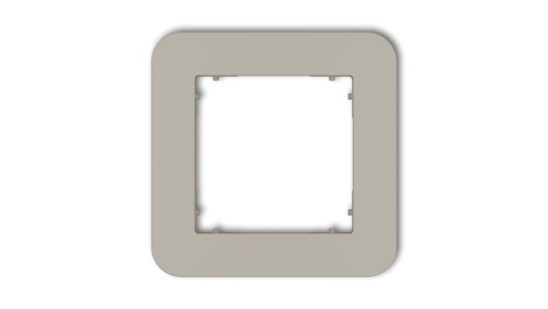 MINI Ramka uniwersalna pojedyncza zaokrąglona z tworzywa taupe 60MRTZ-1
