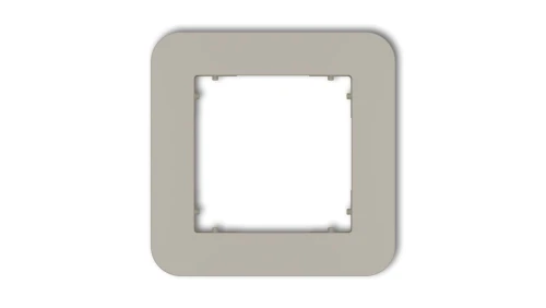 MINI Ramka uniwersalna pojedyncza zaokrąglona z tworzywa taupe 60MRTZ-1