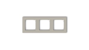 MINI Ramka uniwersalna potrójna kwadratowa z tworzywa taupe 60MR-3
