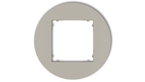MINI Ramka uniwersalna pojedyncza okrągła z tworzywa taupe 60MRTO-1