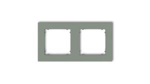 MINI Ramka uniwersalna podwójna kwadratowa z tworzywa szałwiowy 61MR-2