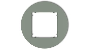 MINI Ramka uniwersalna pojedyncza okrągła z tworzywa szałwiowy 61MRTO-1
