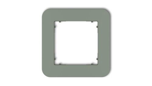 MINI Ramka uniwersalna pojedyncza zaokrąglona z tworzywa szałwiowy 61MRTZ-1