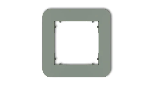 MINI Ramka uniwersalna pojedyncza zaokrąglona z tworzywa szałwiowy 61MRTZ-1