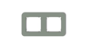 MINI Ramka uniwersalna podwójna zaokrąglona z tworzywa szałwiowy 61MRTZ-2
