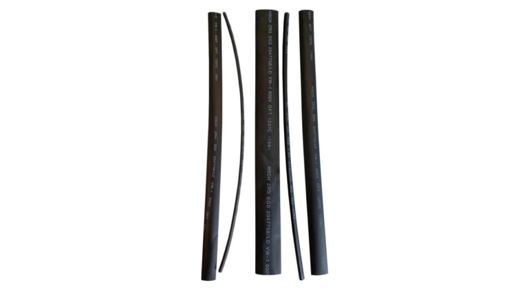 Zestaw rurek termokurczliwych, 3/5/8/10/15-25cm, czarne 08323 /5szt./