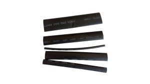 Zestaw rurek termokurczliwych, 3/5/8/10/15-10cm, czarne 08324 /5szt./