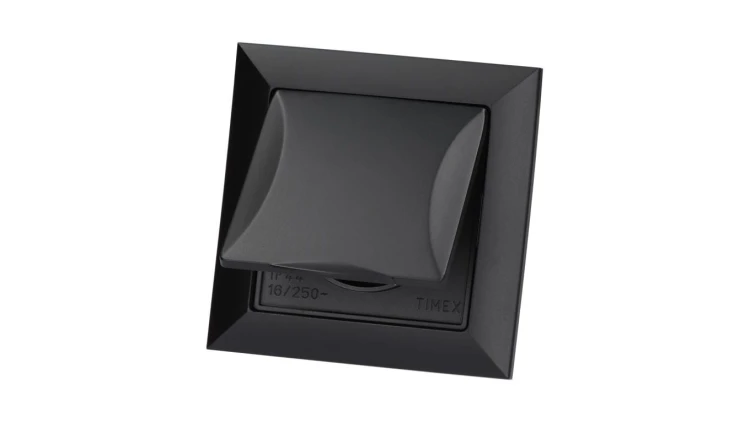 Gniazdo podtynkowe z/u IP44 p/t Pola czarne, 33209