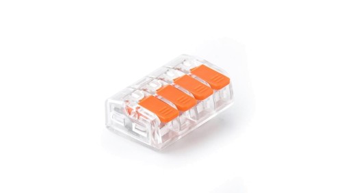 Szybkozłączka 0,2-4,0mm2, 4 styki, przezroczysta, E.4192T /100szt./