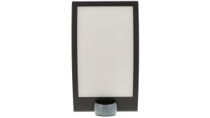 Oprawa ścienna, kinkiet z czujnikiem ruchu i zmierzchu L 22 60W E27 tworzywo sztuczne, antracyt 035709