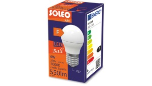 Żarówka LED kulka E27 P45 6W 550lm 3000K 1CT/10 LED-3118
