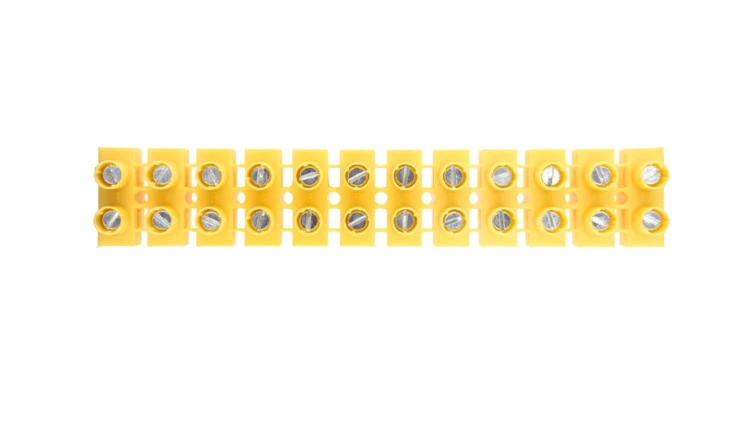 Listwa zaciskowa 12-torowa 10mm2 żółta TLZ-10N A12-23N1