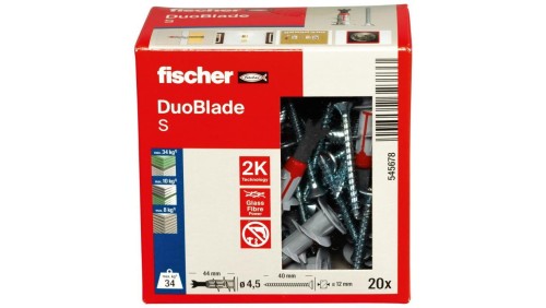 Kołek samowiercący do płyt G-K z wkrętem DUOBLADE S TRADE 545678 /opak=20szt./