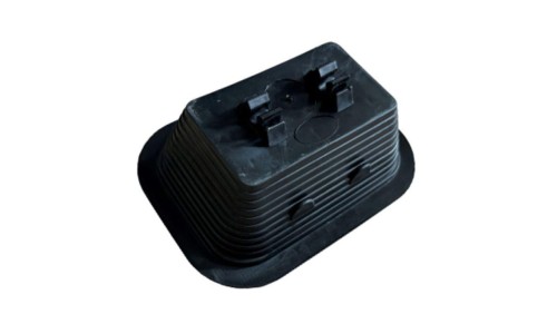 Uchwyt betonowy w tworzywie prostokątny PVC do drutu fi8 KM50.8 PR