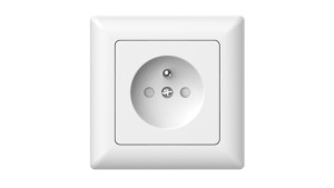 Gniazdo podtynkowe z uziemieniem, Varia, białe / 46110