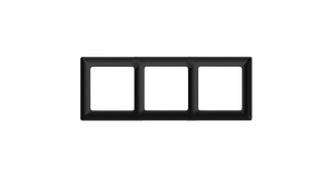 Ramka potrójna, Varia, czarna / 46422
